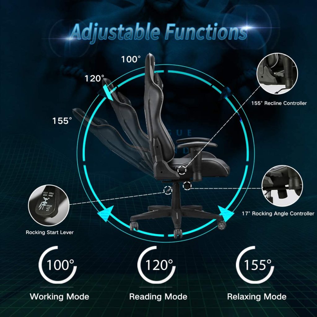 Hbada Gaming Chair Racing Style