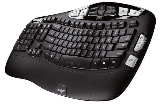 Logitech K350 لوحات مفاتيح الكمبيوتر الارجونومك