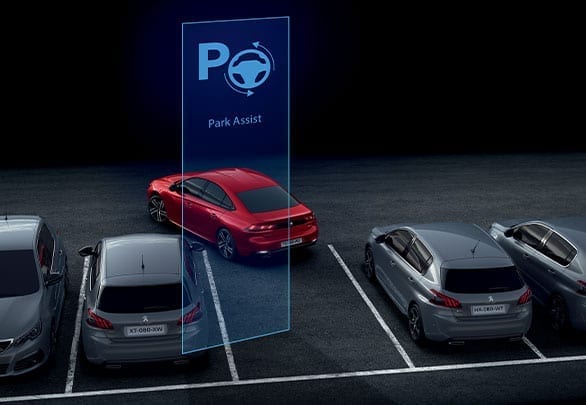 المساعدة في ركن السيارة