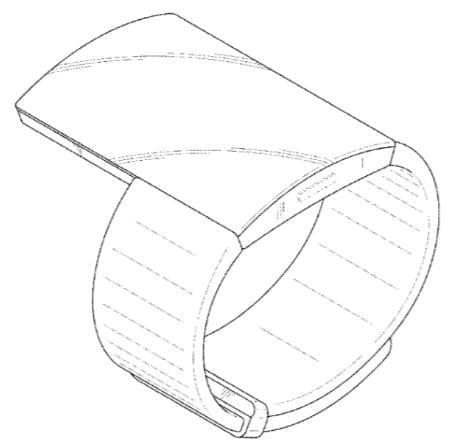 ساعة مع شاشة ممتدة