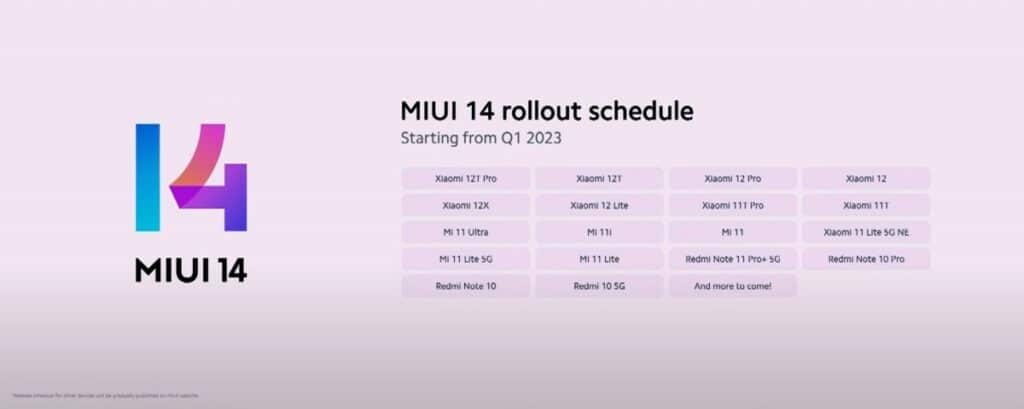 شاومي MIUI 14