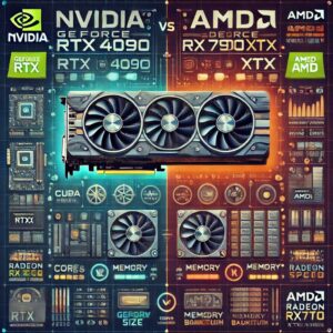 انفيديا RTX 4090 في مواجهة AMD Radeon RX 7900 XTX